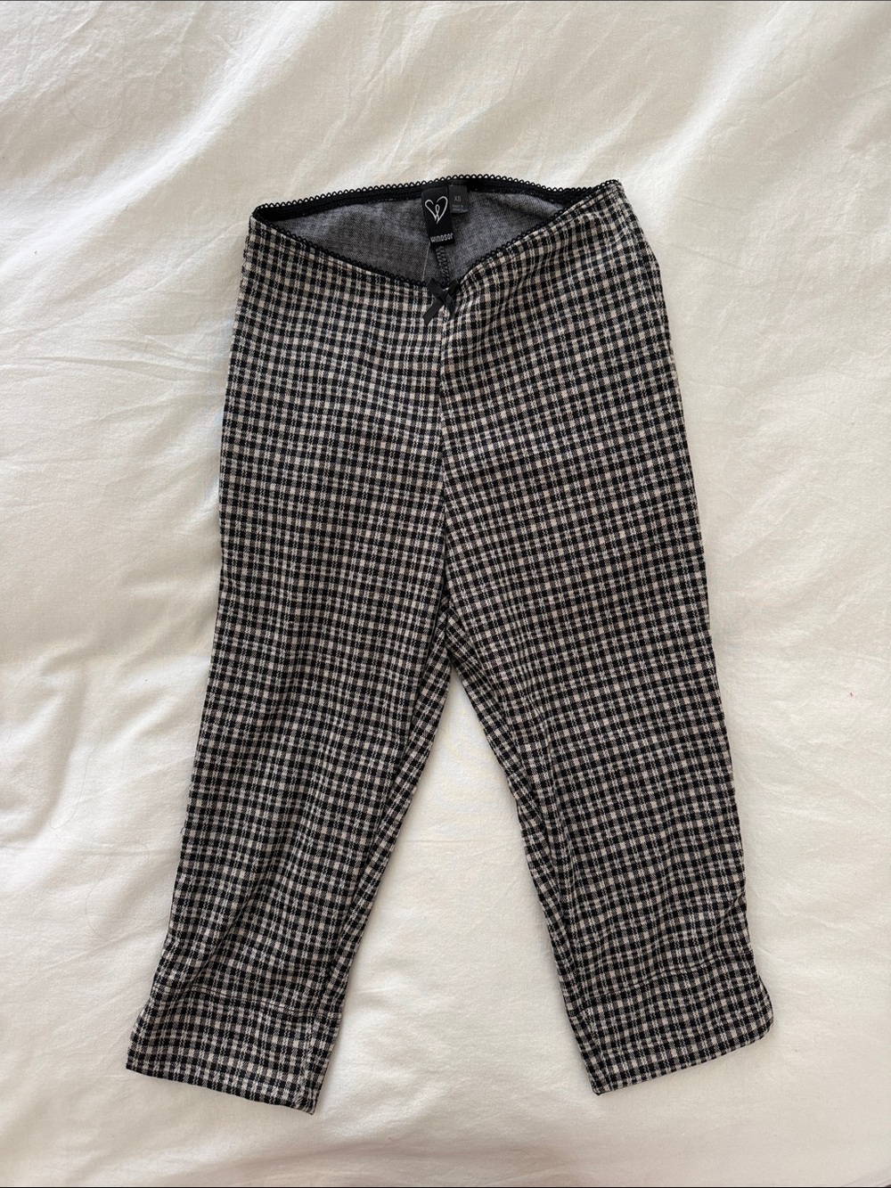 Windsor Black & White Checked Capris